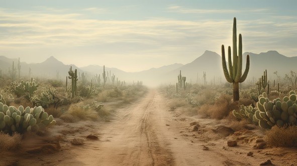 Afbeeldingen van Road trip in the desert