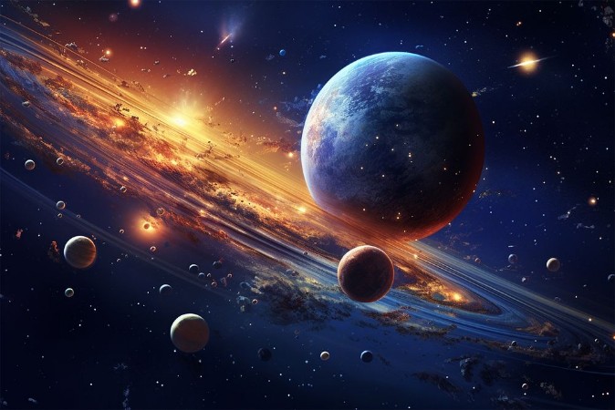 Afbeeldingen van Fantasy Sci-Fi Solar System