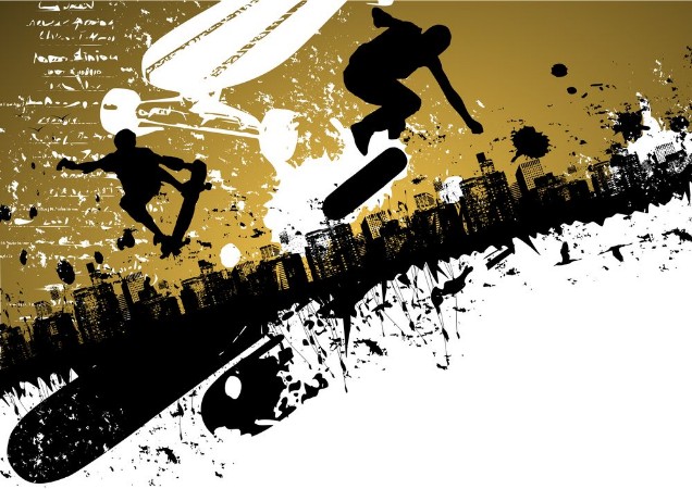 Bild på Skateboard abstract