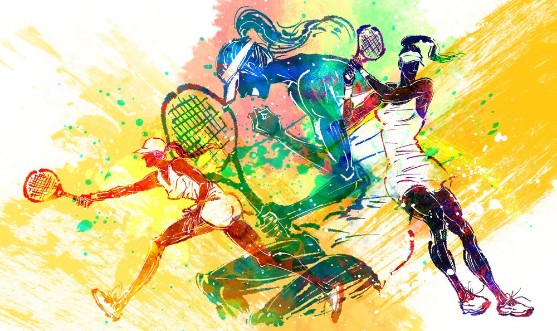 Afbeeldingen van Illustration of Tennis
