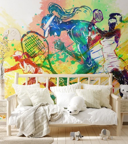 Afbeeldingen van Illustration of Tennis