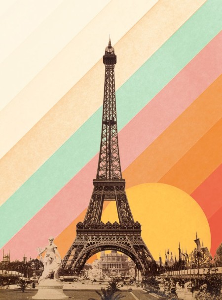 Image de Eiffel Tower Rainbow