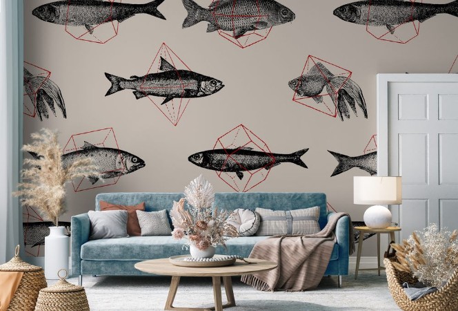 Bild på Fish In Geometrics