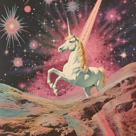 Afbeeldingen van Unicorn in Space