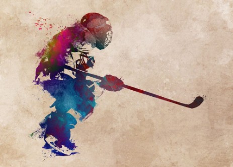 Hockey Art I photowallpaper Scandiwall