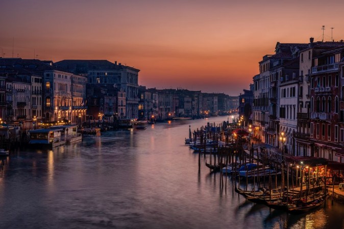 Bild på Venice Grand Canal at Sunset