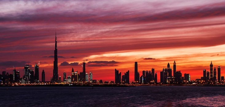 Picture of Sunset of Dubai Terrace