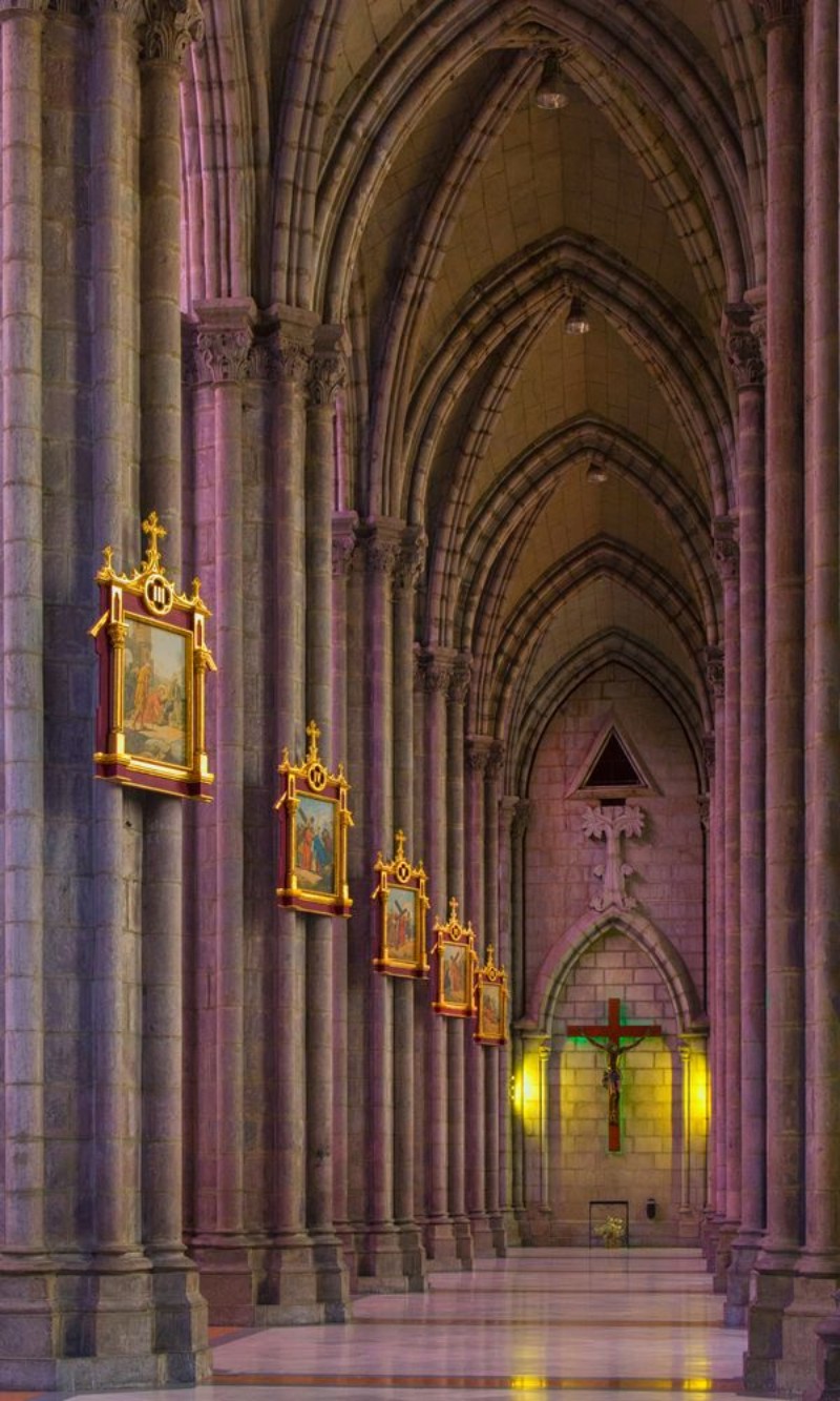 Bild på Basilica del Voto Nacional Quito Iglesia