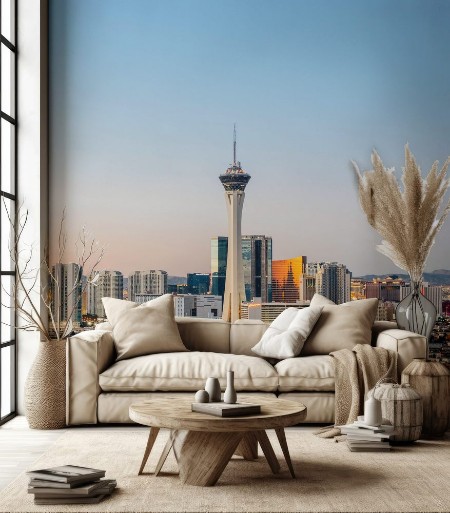 Image de Las Vegas skyline at sunrise