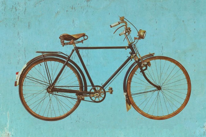 Picture of Retro styled image of a vintage bicycle