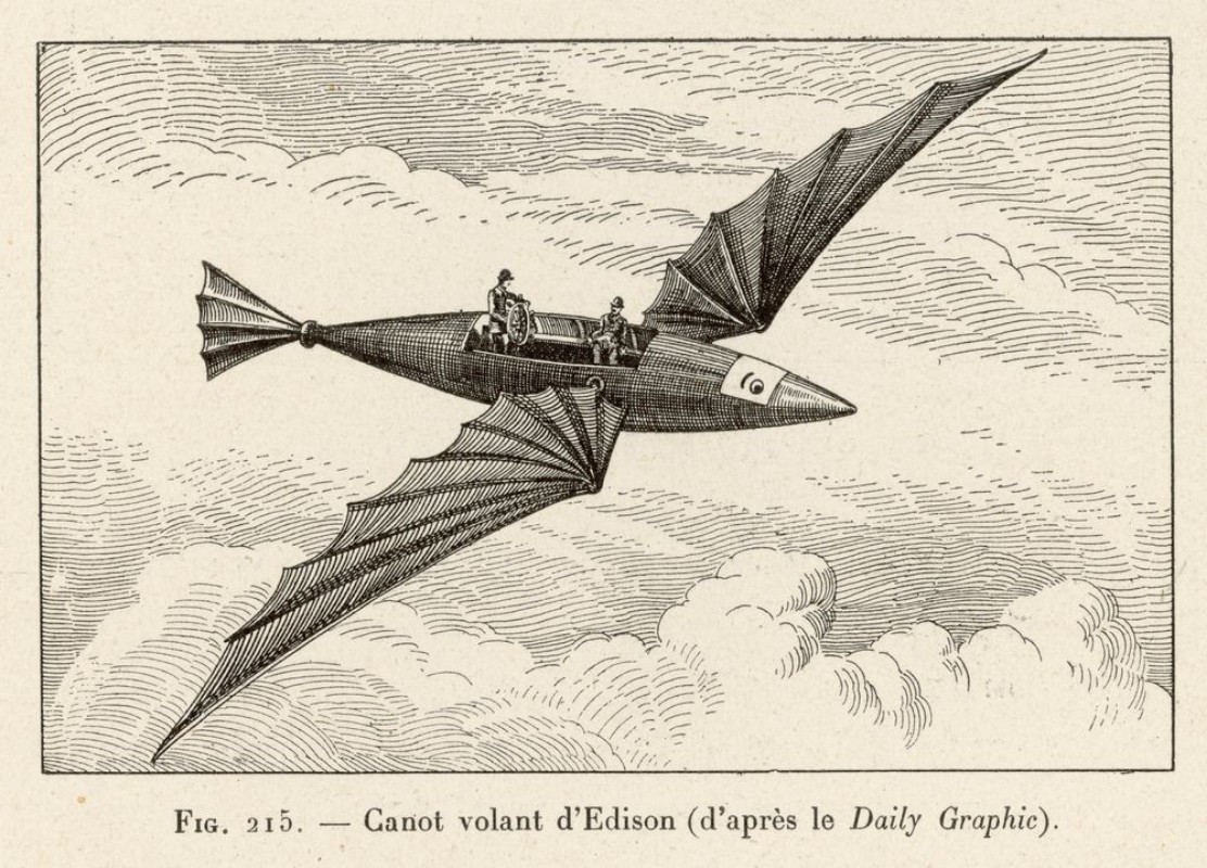 Image de Edisons Flying Canoe Date 1880