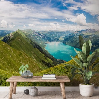 Afbeeldingen van Panorama mit Brienzersee Augstmatthorn Brienz Berner Oberland Schweiz
