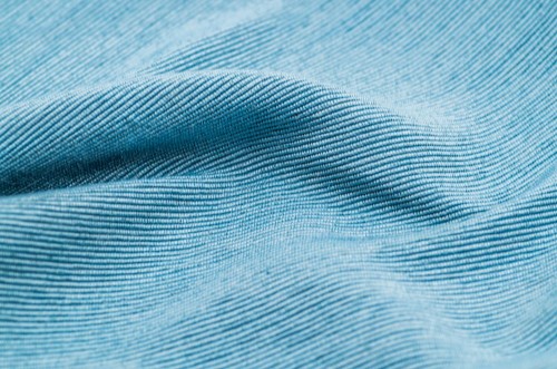 Afbeeldingen van Blue linen texture fabric wavy