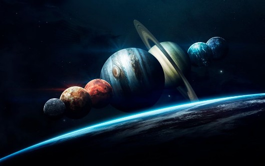 Image de Earth Mars and others Science fiction space wallpaper incredibly beautiful planets of solar system Elements of this image furnished by NASA