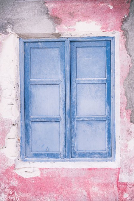 Picture of Old wooden closed window on maldivian house