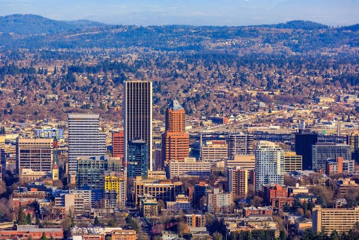 Bild på Portland Downtown Cityscape