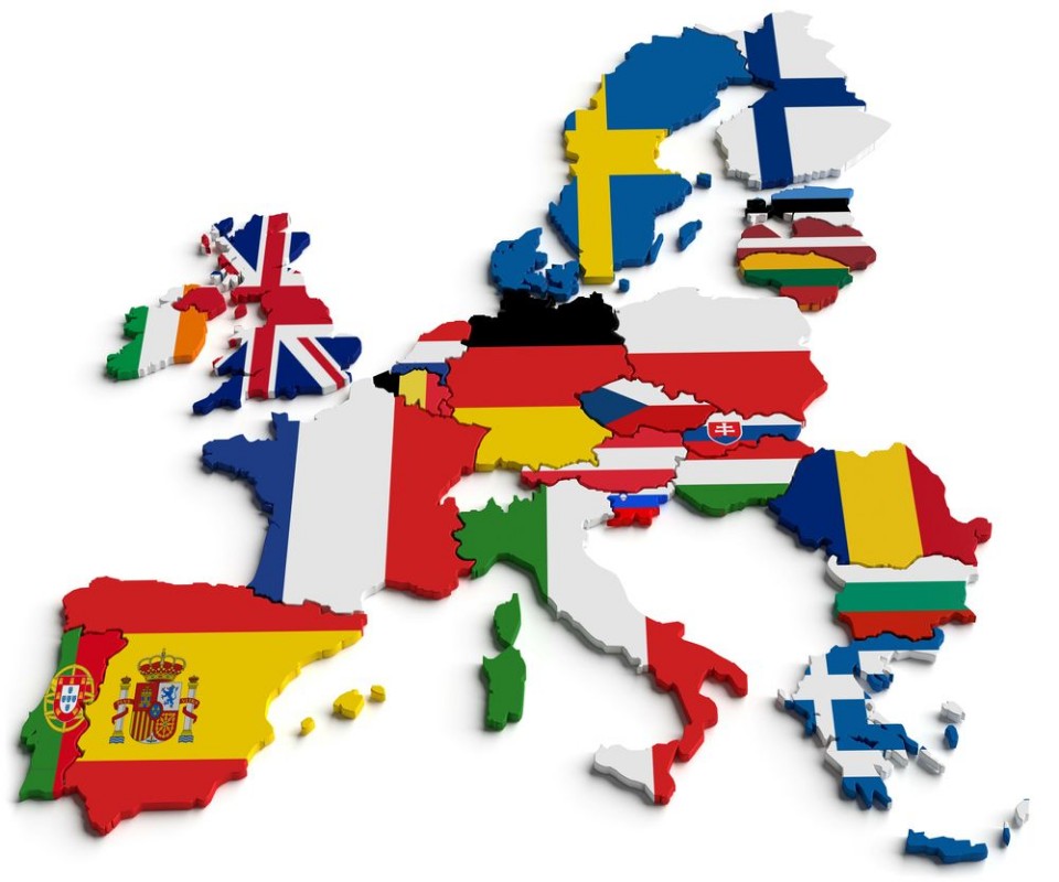 Image de Europa und Flaggen