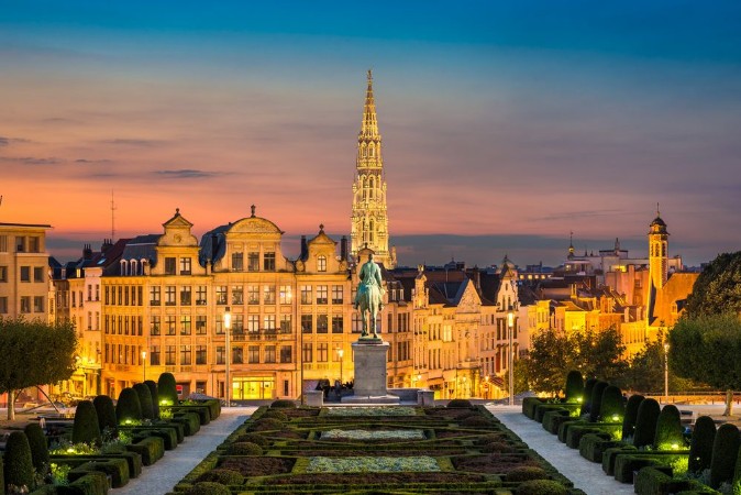 Afbeeldingen van Skyline of Brussels Belgium