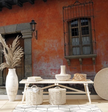 Picture of Colorful houses in Antigua Guatemala Central America The historic city Antigua is UNESCO World Heritage