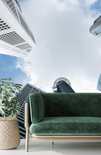 Bild på Modern office buildings in Singapore