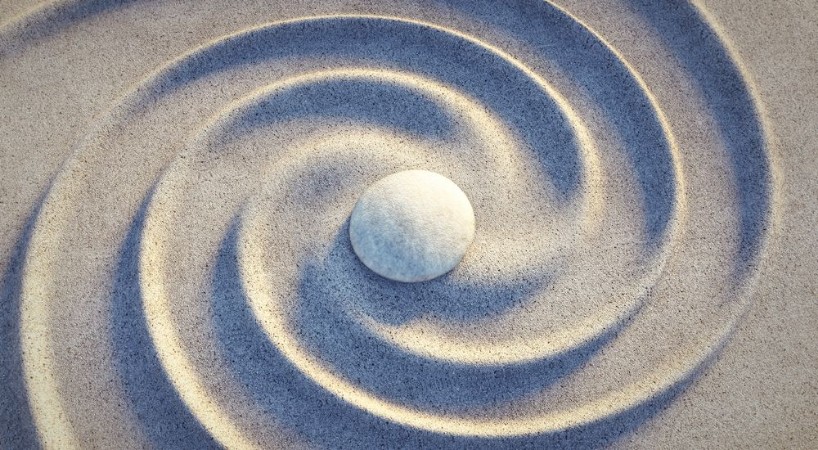 Bild på Stein in Sandspirale