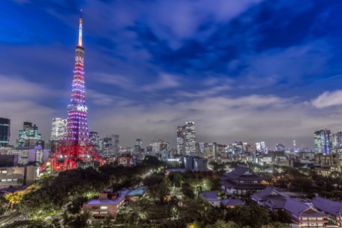 Afbeeldingen van Tokyo Tower Blue hour