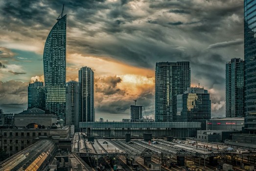 Bild på Dramatic Clouds Over Toronto