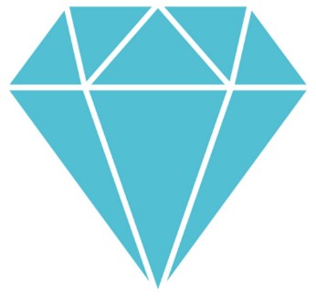 Bild på Diamond figure isolated icon vector illustration design