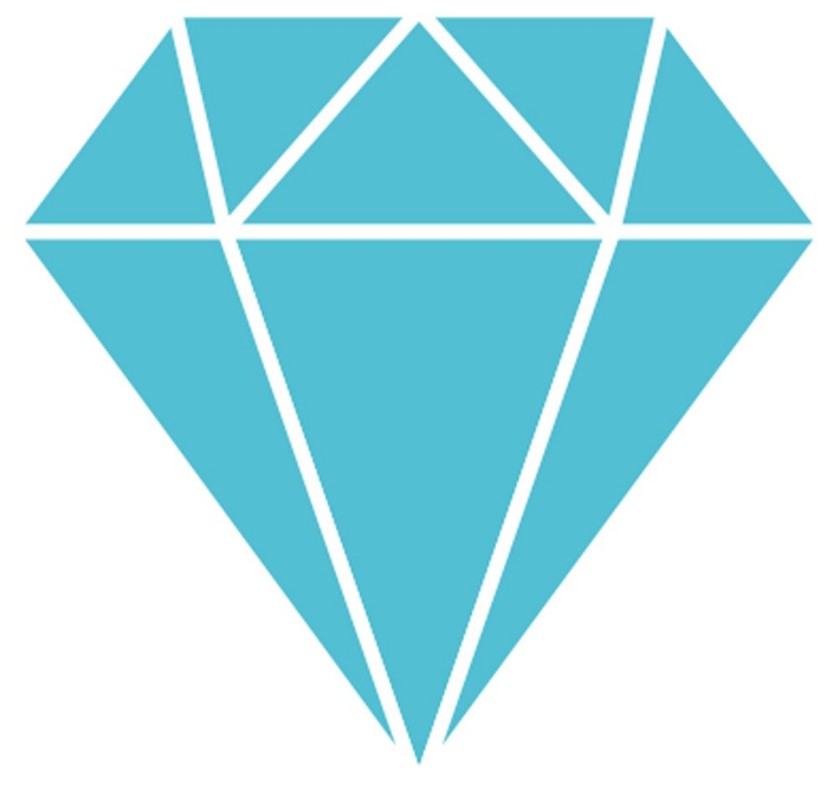 Bild på Diamond figure isolated icon vector illustration design
