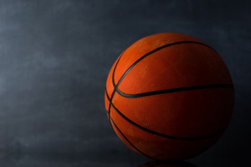 Bild på Basketball on a dark background