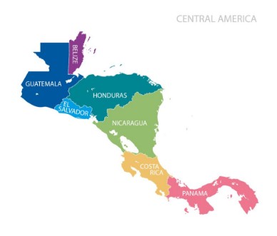 Afbeeldingen van Map of Central America