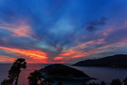 Picture of Dramatic Sunset in Phuket Thailand