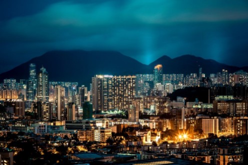 Bild på Hong Kong city view at night