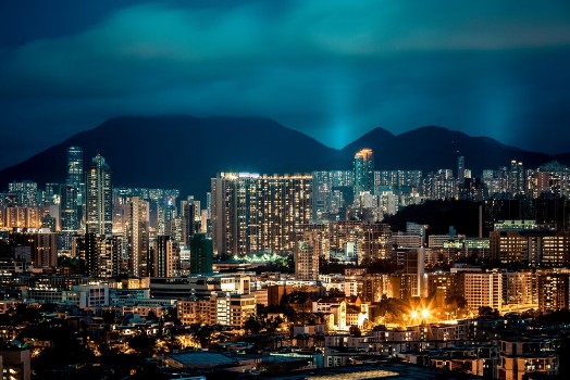 Picture of Hong Kong city view at night