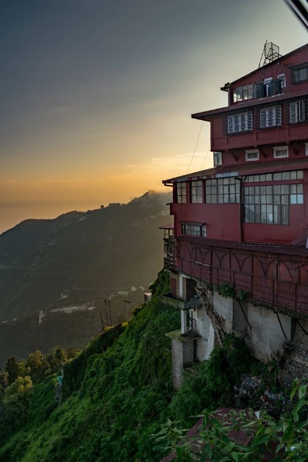 Picture of Sunset view in a hill station in India Mussoorie