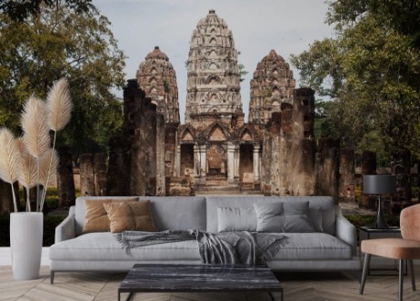 Bild på Ruins of the ancient temple Sukhothai National Park Thailand
