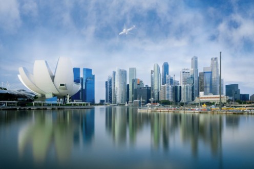 Image de View of Singapore city skyline