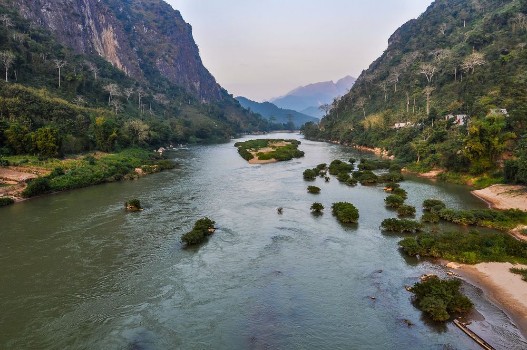 Picture of View of Nam Ou River in Nong Khiaw Laos