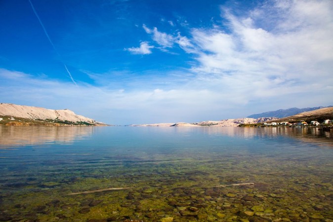 Bild på Sea bay with a rocky coast in Croatia