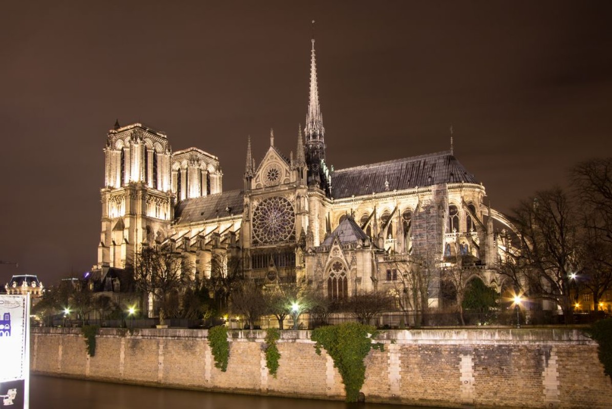 Bild på Notre Dame Cathedral Paris France