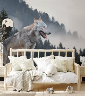 Picture of Wolf in mountains