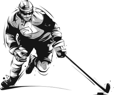 Afbeeldingen van Ice hockey player skating