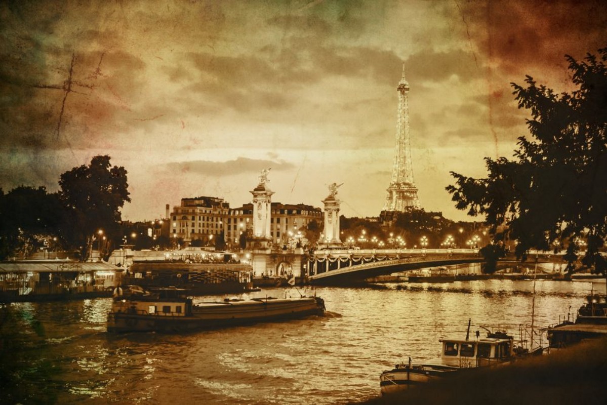 Afbeeldingen van Eiffel Tower vintage Selective focus 