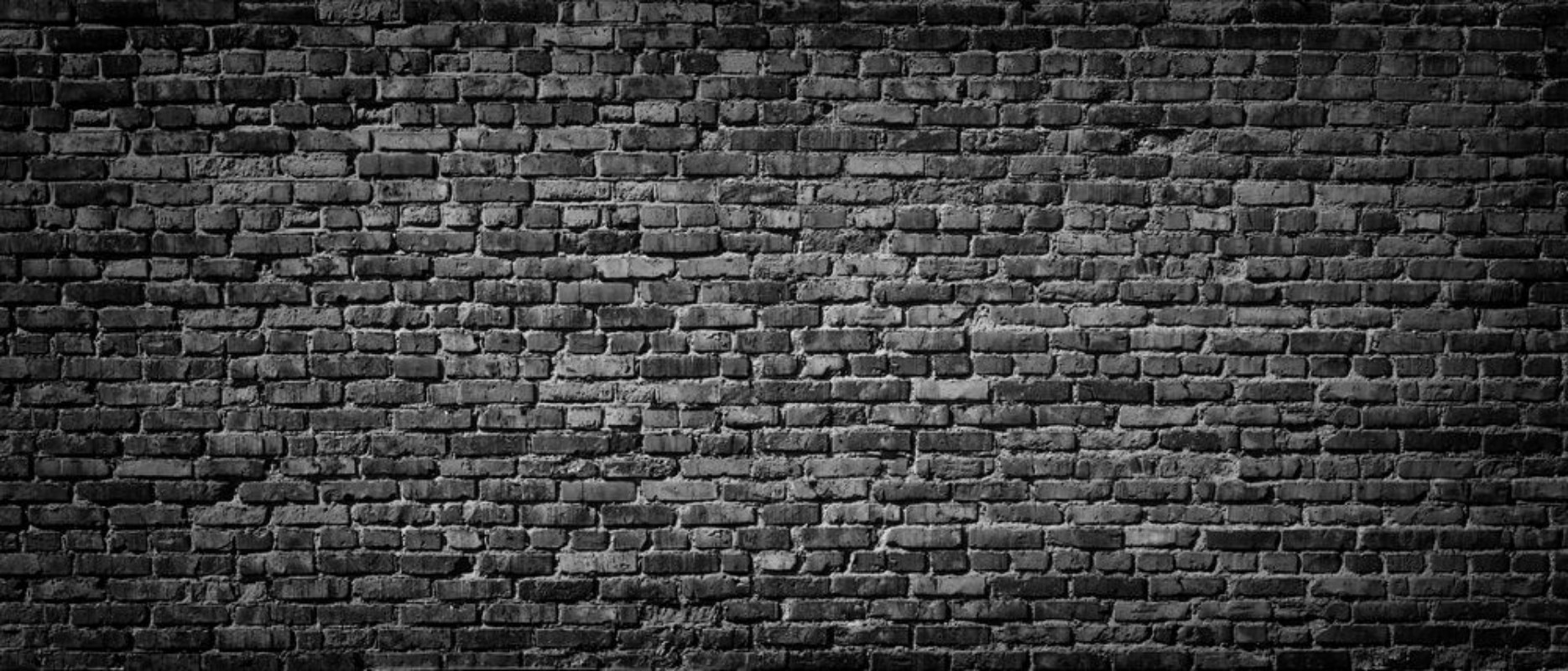 Picture of Old Black brick wall background