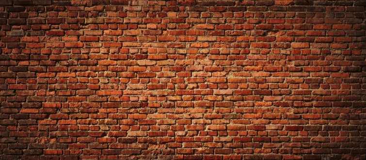 Picture of Red Brick wall panoramic view