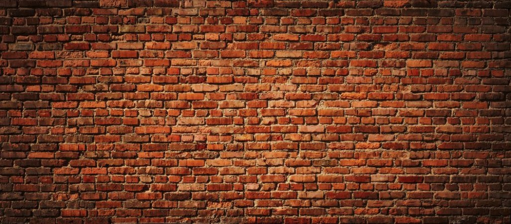 Picture of Red Brick wall panoramic view