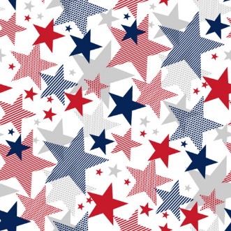 Afbeeldingen van United States national symbol stars seamless pattern