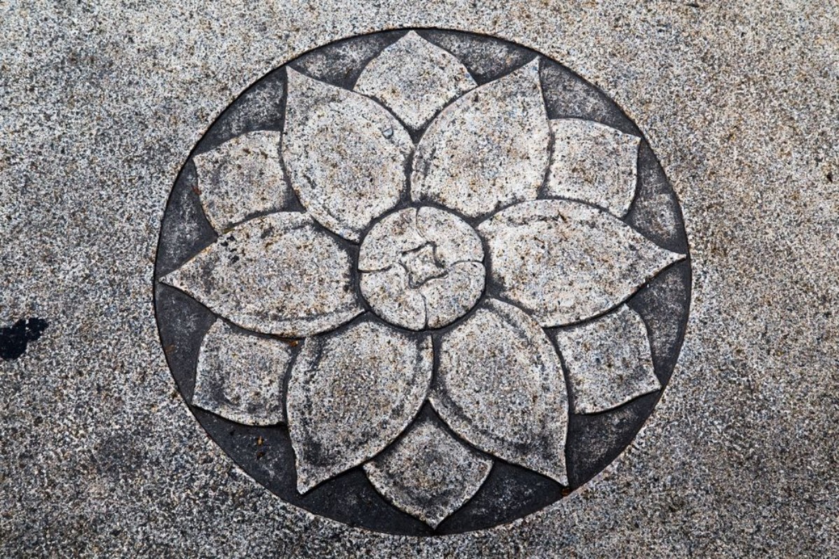 Afbeeldingen van Lotus Texture on the floor in China