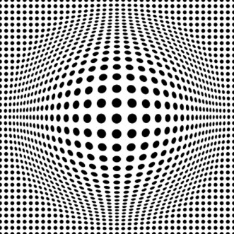 Picture of Seamless background with optical illusion of a ball