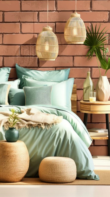 Picture of Widescreen background with a brick old wall for an interior design advertising screensavers wallpapers covers